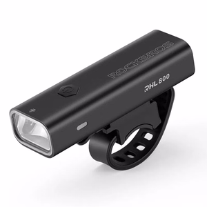 Rockbros 24710012001 priekšējais velosipēda lukturis 800 lm + USB-C - USB-A kabelis - melns