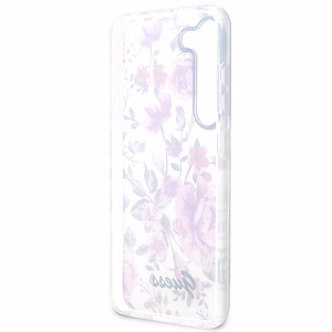 Guess GUHCS23MHCFWST S23+ S916 balts/balts cietais apvalks Flower Collection