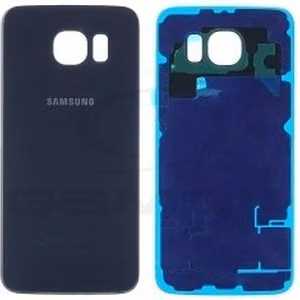 Aizmugurējais vāciņš Samsung G920F S6 Black Sapphire (bez kameras lēcas) oriģināls (lietots, Grade A)