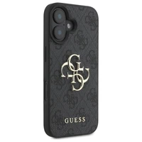 Guess 4G Liels Logo iPhone 16 Plus Apvalks - melns