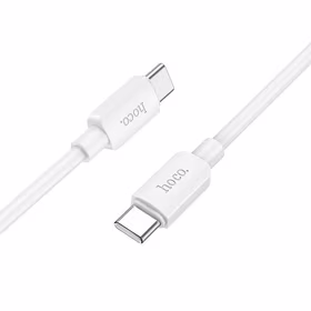 Kabelis USB C uz USB C Hoco 3A 60W 1 m X96 balts