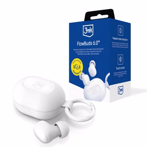 TWS 3mk FlowBuds 6.0 беспроводные наушники - белые
