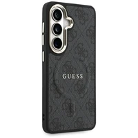 Guess maciņš 4G Embossed Ring MagSafe for Samsung Galaxy S26 Plus melns