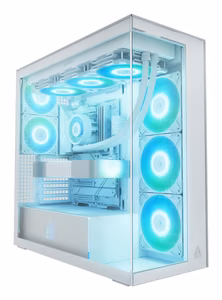 Case|ARCTIC|Xtender (White)|MidiTower|Case product features Transparent panel|Not included|Colour White|ACPCC00014A