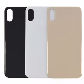 Aizmugurējais vāciņš Saderīgs ar iPhone XS Max / Melns / (Bigger camera hole version) / OEM