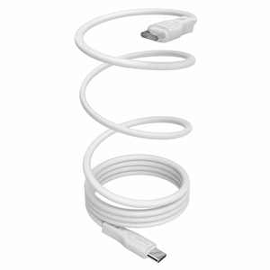 Puro magnētiskais USB-C - USB-C 60W USB 3.2 (20 Gbps) 1m magnētiskais kabelis - balts