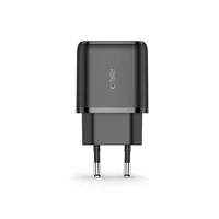 Tech-Protect C20W lādētājs USB-C PD 20W / USB-A QC 3.0 - melns