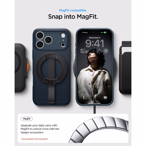 Spigen Thin Fit MagSafe maciņš iPhone 17 Pro Max / 18 Pro Max, zils