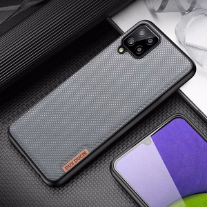 Dux Ducis Fino apvalks pārklāts ar neilona materiālu Samsung Galaxy A22 4G melns