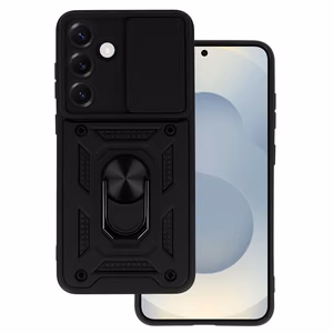 Slide Camera Armor Case for Samsung Galaxy S25 Black