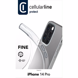 Cellularline Fine vāciņš ierīcei iPhone 14 Pro, caurspīdīgs