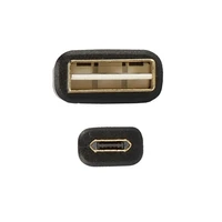 Kabelis - USB uz Micro USB - ar reversibilu savienojumu, 1 metrs melns