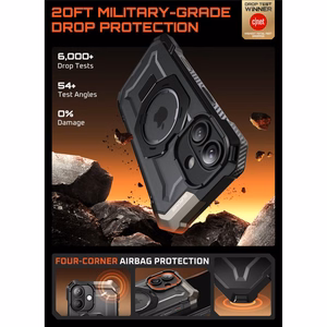 Supcase UB Grip Mag Magnētiskais viedtālruņa apvalks iPhone 17 - melns