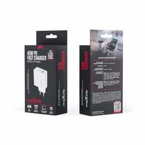 Maxlife MXTC-07-45AC PD QC lādētājs 1x USB-C 1x USB 45W balts