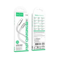 Plakanais kabelis USB C uz Lightning Hoco PD 30W 1 m X125 balts