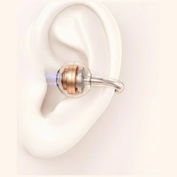 USAMS R03 Echo Clip-on Bluetooth 6.0 bezprzewodowe TWS austiņas oranžs