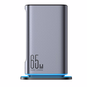 Joyroom JR-TCM02 daudzu pieslēgvietu GaN lādētājs 65W EU 4x USB-C 2x USB-A - tumši pelēks