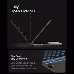Spigen AirSkin aizsargapvalks MacBook Pro 14" 2021 / 2023 / 2024 / 2025 / 2026 – daļēji caurspīdīgs