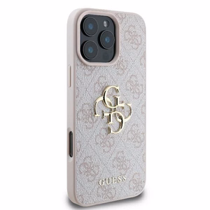 Guess 4G Lielā Logotipa viedtālruņa apvalks iPhone 16 Pro Max - rozā