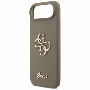 Guess silikona Big 4G Script viedtālruņa apvalks iPhone Air brūns