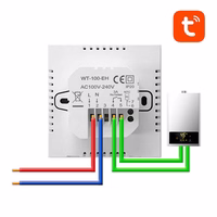 Avatto ZWT100 3A ZigBee viedais DHW boilera termostats TUYA
