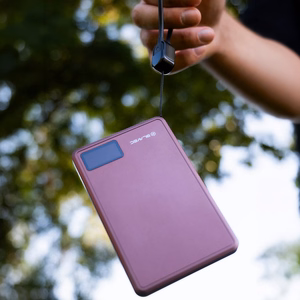 Blavec BJ-03 10000 mAh plāns magnētisks ārējais akumulators ar MagSafe, 13,5 mm, USB-C, 22,5 W, 3 vienā (PBBJ03-MC10P) (krāsa: violeta)