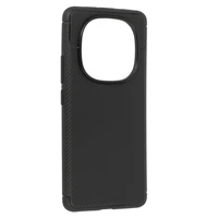 Tel Protect Carbon Elite viedtālruņa apvalks Xiaomi Redmi Note 14 Pro 5G melns