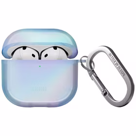 Uniq Iridescia viedtālruņa apvalks AirPods 4 Hang Case - holo zila