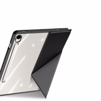 Dux Ducis Magi planšetdatora vāciņš ar stylusu turētāju Samsung Galaxy Tab S10 FE/S9/S9 FE - melns