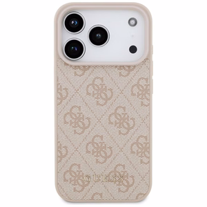 Guess Чехол для iPhone 17 Pro GUHCP17LG4GFPI (PU 4G Classic) розовый