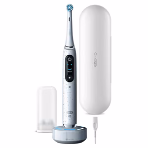 Oral-B elektriskā zobu birste iO10 Series, uzlādējama, pieaugušajiem, birstes galviņu skaits komplektā 1, tīrīšanas režīmu skaits 7, Stardust White