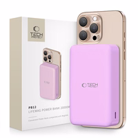 Tech-Protect PB12 LifeMag MagSafe 20000mAh Portatīvais lādētājs (m) - violeta