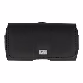 Tel Protect MAX jostas apvalks (IZMĒRS 14) Iphone 11/16 Plus/16 Pro/17 Pro/Huawei P30 Lite/Samsung S23/S24/S25 melns, ādas (155x80x14 mm)