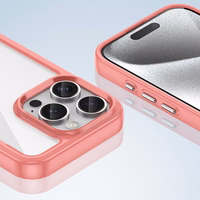 Outer Space viedtālruņa apvalks ar gēla rāmi iPhone 16 Pro - sarkans