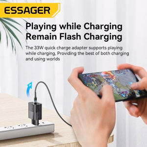 Lādētājs Essager GaN Pinson Balts 33W (PD / QC3.0)