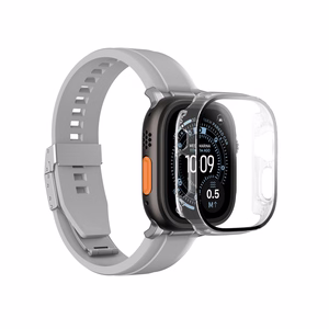 AmazingThing Radix Glass Screen Protector with Case for Apple Watch UItra 3 49mm - Clear