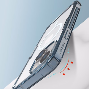 Nillkin Nature Pro magnētiskais viedtālruņa apvalks iPhone 14 Plus, MagSafe, zils