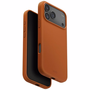 Uniq Lino чехол iPhone 17 Pro Max Magclick зарядка - оранжевый