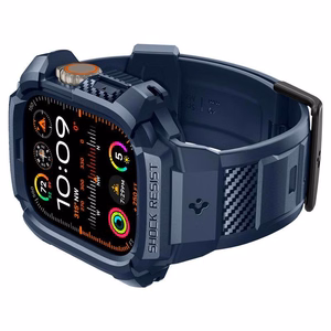 Spigen Rugged Armor Pro apvalks Apple Watch Ultra 1 / 2 (49mm) - jūras zila