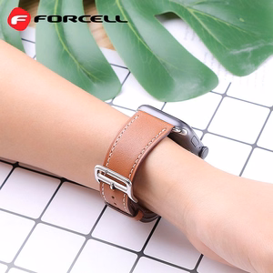 Strap to Apple Watch Forcell F-Design FA20 holes eco-friendly leather 38 / 40 / 41 mm brown