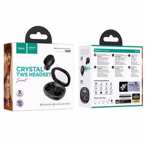HOCO bezvadu Bluetooth austiņas TWS EQ3 melnas