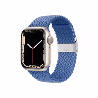 Crong Wave Band – Braided Apple Watch siksniņa 44/45/46/49mm (zils)