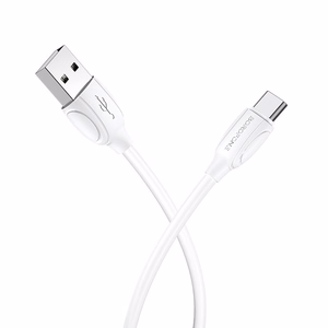 USB kabelis Borofone BX19 no USB-A uz USB-C 1,0 m, balts