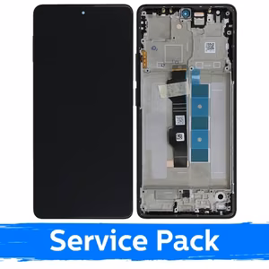 LCD дисплей для Xiaomi Poco M6 Pro 4G / Redmi Note 13 Pro 4G с рамкой / чёрный (синий) (сервисный пак)