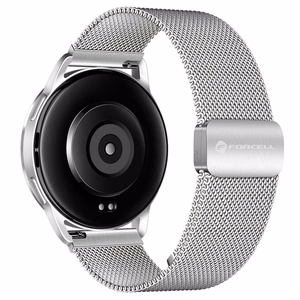 FORCELL F-DESIGN FS11 magnētiskā nerūsējošā tērauda siksniņa SAMSUNG pulkstenim 22 mm sudraba
