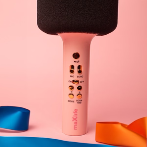 Maxlife Bluetooth microphone with speaker MXBM-600 pink