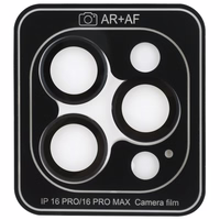 Guess Max Lens aizsargājošs metāla rūdītais stikls iPhone 16 Pro / 16 Pro Max