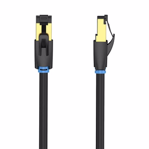 Tīkla kabelis CAT8 SFTP Vention IKABF RJ45 Ethernet 40Gbps 1m melns