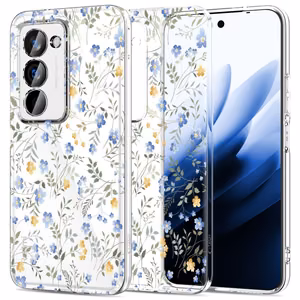 Tech-Protect FlexAir viedtālruņa apvalks Xiaomi Redmi 15 4G / 5G - margrietiņas ar lapām
