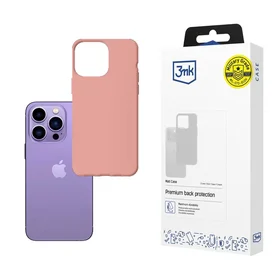 Viedtālruņa apvalks iPhone 14 Pro no 3mk Matt Case sērijas - rozā